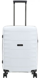 Малый чемодан на 4-х колесах 35 л Titan Highlight Off-White